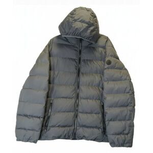 Michael kors mens 3xl premium down puffer jacket gray winter coat hoodie